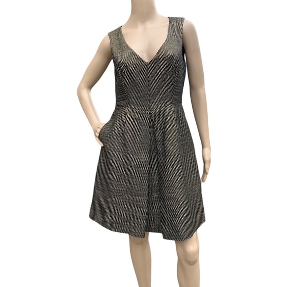Shoshanna Dresses & Skirts - SHOSHANNA Metallic Fit & Flare Sleeveless Cocktail Dress Size 6